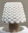 Lampe lumibubble caramel et blanc