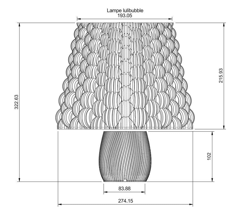 Lampe lumibubble vert émeraude