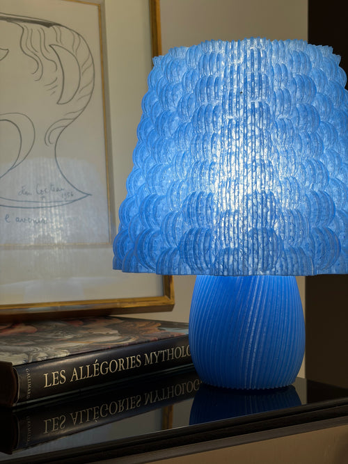Lampe lumibubble Bleue – Impression 3D sur mesure